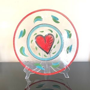 Kosta Boda Heart Glass Plate